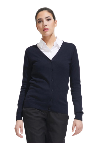 SOL'S CARDIGAN GOLDEN WOMEN: cardigan da donna con scollo a v e abbottonatura frontale...